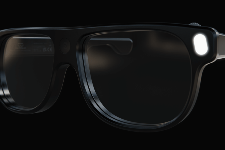 5 Render gafas inteligentes realidad aumentada modelo beXReal negras