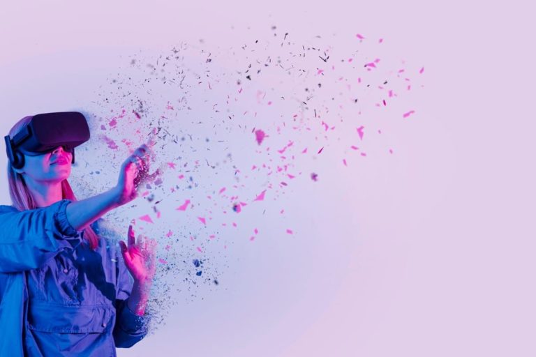 descomposicion-persona-que-usa-gafas-vr_23-2149089509 mujer usando gafas de realidad Virtual exterior descomponiendose